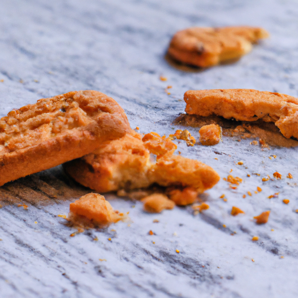 Cookie on wooden table